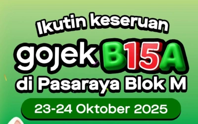 Ulang Tahun Gojek: Nikmati Jajanan Gratis di Pasaraya Blok M 23-24 Oktober 2025